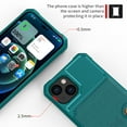 thumbnail image 4 of Dteck Case for iPhone 14 Plus 6.7-inch,Magnetic Leather Card Slots Wallet Case Shockproof Rubber Flip Durable Cover,Green, 4 of 7