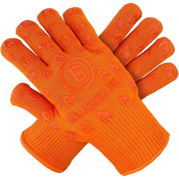 TEMOGU-GRILL ARMOR GLOVES \u2013 Oven Gloves 932°F Extreme Heat & Cut Resistant Oven Mitts with Fingers for BBQ, Cooking, Grilling, Baking \u2013 Accessory for Fire Pit, Camping, Fireplace & More - O