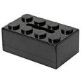 thumbnail image 1 of Dispensador de pañuelos faciales con cubierta de caja de pañuelos Creative Building Block (negro), 1 of 5