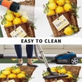 thumbnail image 5 of Lemon Basket Summer Outdoor Rug for Patio/Deck/Porch, Non-Slip Large Area Rug 3 x 5 Ft, Farmhouse Vintage Green Lace Indoor Outdoor Rugs Washable Area Rugs, Reversible Camping Rug Carpet Runner, 5 of 8