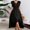 Black, variant on XWSHYW Summer Dresses for Women Plus Size Solid Color V Neck Holiday Party Dresses Sexy Sleeveless Loose Fit Beach Mid-Length Dress