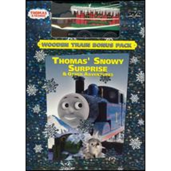 Pre-Owned Thomas and Friends: Thomas' Snowy Surprise Other Adventures [Wooden Train Bonus Pack] (DVD 0013131288896) directed by David Mitton