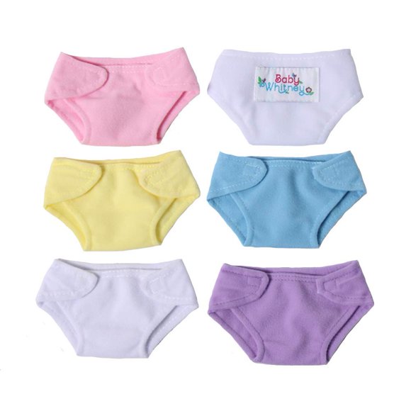 Muñeco de juguete Pack de 6 pañales de tela Pasteles