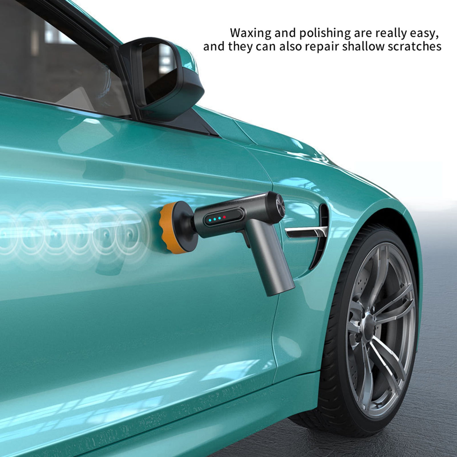 Car Polishing Machine, Cordless Buffer Polisher Kit USB Charging With Replaceable Polishing Disc For Car Paint Waxing Polishing Glass Polishing Floor Waxing