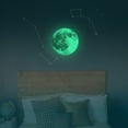 thumbnail image 3 of 1 unidad de 30 cm de diámetro, pegatinas de pared creativas que brillan en la oscuridad, con diseño de luna llena, luminosas, para niños y niñas (a todo color), 3 of 7