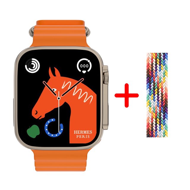 Wathc 8 Ultra Max 2.08 pulgadas 49 mm Voz AI 120HZ Llamada Bluetooth NFC Frecuencia cardíaca Inalámbrico SOS Sports SmartWatch S8 Serie 8 Deng Xun unisex