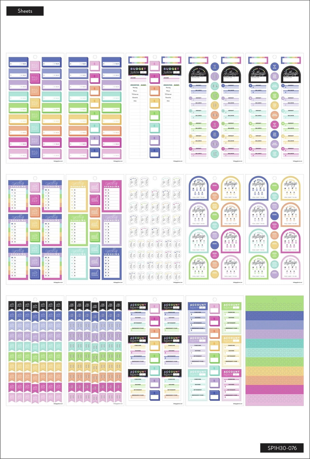 MAMBI HP Sticker Pad Budget