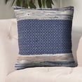 thumbnail image 6 of LR Home Naomi 18" x 18" Blue/Multicolor Diamond Cotton Blend Decorative Throw Pillow, 6 of 6