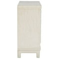 thumbnail image 3 of Linon Simone Sturdy Wood Storage Cabinet with 2 Geometric Carved Doors in Cream, 3 of 18