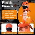 thumbnail image 3 of Decoración inflable con diseño de calabaza gigante DearSun, diseño de dinosaurio, 8 pies, con LED, 3 of 7