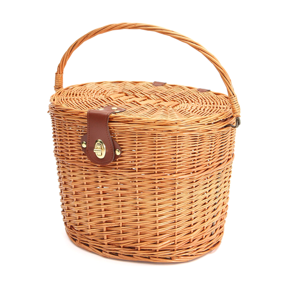 wicker bicycle basket