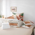 thumbnail image 6 of Homewish Botanical Flowers Leaves 7-Piece Twin Bedding Sets For Children Teens Adults,Abstract Minimalist Stripes Bedding Comforter Set,Vintage Aesthetic Breathable Sheet Sets,Ultra Soft Home Decor, 6 of 8