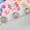 thumbnail image 4 of Castle Fairy Kids Boys Girls Cartoon Animal Salamander Blackout Curtains Set of 2 (52x84 Each),Kawaii Marine Axolotl Window Curtains,Ocean Sea Theme Curtains and Drapes,Microfiber Bedroom Decor, 4 of 6