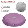 thumbnail image 2 of Majestic Pet Solid Round Dog Bed Treated Polyester Removable Cover Lilac Large 42 x 42 x 5, 2 of 5