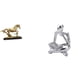 thumbnail image 1 of Figura de caballo,Escultura de figura de caballo en miniatura coleccionable,Estatua de animal de adorno de caballo de resina para decoración del hogar,Figura de lector abstracto,Estatua de, 1 of 8