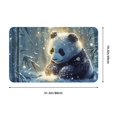 thumbnail image 2 of Bathroom Rugs Non Slip Washable - Snowy Panda Kitchen Mats for Floor, Area Rugs for Entryway Rugs Indoor, Laundry Bathroom Room Door Rug with Rubber Backing 20x31.5in, 2 of 8