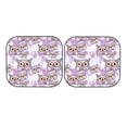 thumbnail image 7 of Bingfone Owl And Floral Windshield Sun Shade 2-Piece Foldable Car Front Window Sunshade for Most Sedans SUV Truck - Large, 7 of 7