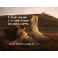 thumbnail image 2 of ArtsyQuotes 32x25 White Modern Wood Framed Museum Art Print Titled - Bible Verse Quote Song of Solomon 3:4, Anne Francois Janmot - The Angel and the Mother, 2 of 4