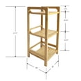 thumbnail image 2 of Redmon Bamboo 3-Tier Shelf, Square Open Style, Free Standing, Assembly Required, Adult Use, 2 of 5