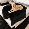 thumbnail image 2 of Demi Bonn 40" Dog Bed for Couch, Calming Dog Beds for Large Dogs, Fluffy Plush Bed for Pets, Anti Anxiety Dog Bed with Removable Cover, Black-S, 2 of 10