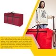 thumbnail image 4 of Toystoory Bolsa de almacenamiento de equipaje, contenedor móvil de equipaje para el hogar, impermeable, tela Oxford, 40L, gran capacidad, embalaje, Almacenamiento y organización del hogar Rojo Toystoory HA066967-01, 4 of 6