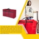 thumbnail image 2 of Advancent Bolsa de equipaje con asa para equipaje de casa, edredón, almohada, contenedor móvil, impermeable, tela Oxford, 40L, embalaje de compras, Almacenamiento y organización del hogar Rojo Advancent HA066967-01, 2 of 6
