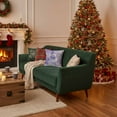 thumbnail image 3 of Almohada de Navidad con Palomas Y Diseños Morados Lino Suave Lavable para Sofá Cama Regalo de Decoración de Vacaciones, 3 of 5