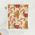 thumbnail image 2 of JOOCAR Christmas Kitchen Towels, Cute Christmas Gingerbread Man Candy Cane Christmas Towels, Suitable for Home Kitchen Holiday Decoration Housewarming Gift Towel Set of 2, 2 of 3