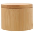 thumbnail image 4 of FRCOLOR Seasoning Holder Bamboo Spice Box for Households 1Set 9.00X9.00X7.00CM Khaki Round Design, 4 of 8