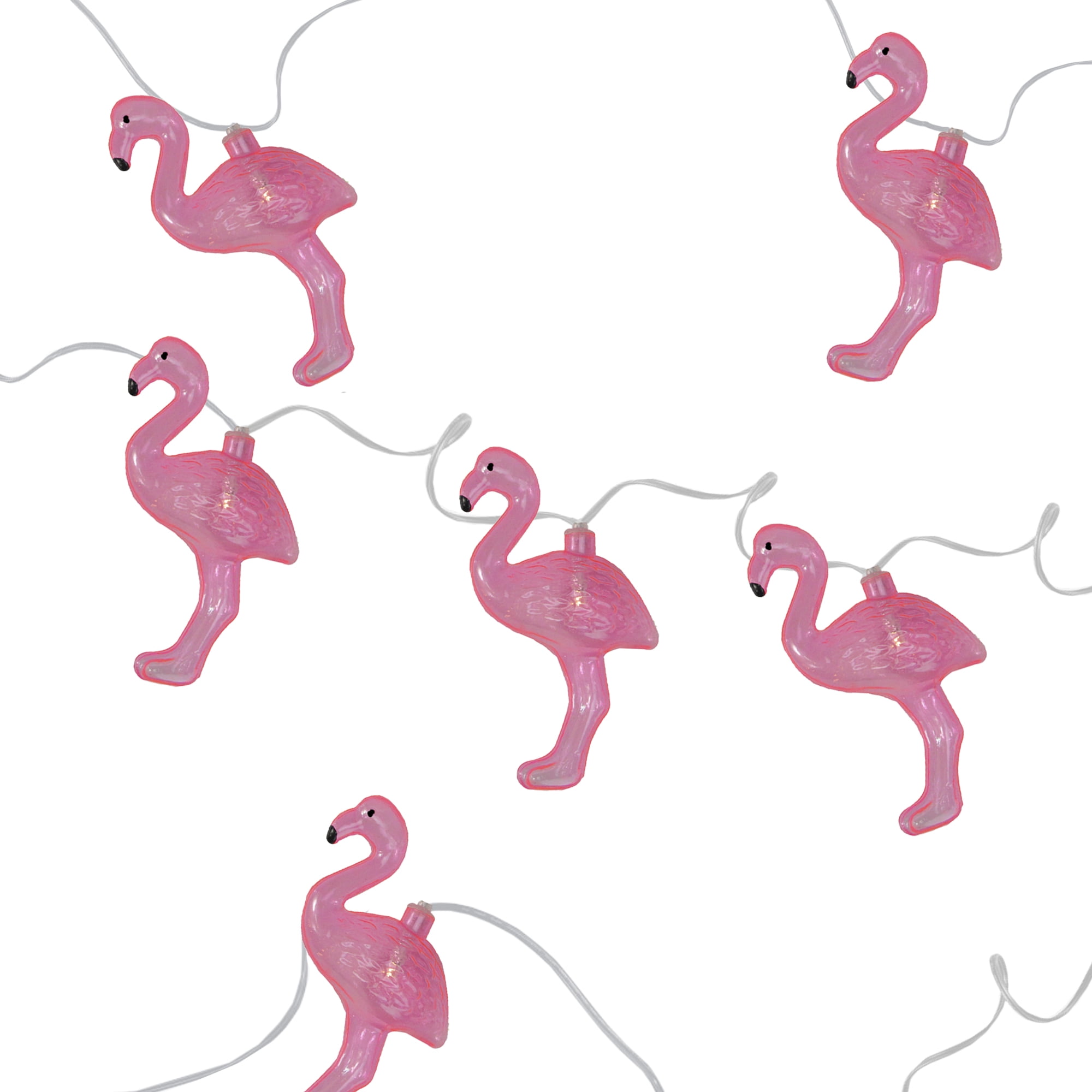 Northlight 10ct Battery Operated Flamingo Summer LED String Northlight 10ct Battery Operated Flamingo Summer LED String