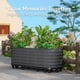 thumbnail image 2 of Garvee jardinera con ruedas y depósito de autoriego, cama de cultivo de acero galvanizado con ruedas con freno para uso interior o exterior, 2 of 7