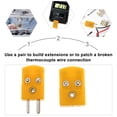 thumbnail image 4 of MasteelfCA 4pcs Plastic Case K Type Thermocouple Wire Connector Cable Connector Adapter, 4 of 8