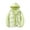 Green, variant on MELDVDIB Mens Quilted Puffer Coat Zip-Up Fake Two-Piece Hooded Jacket Winter Long Sleeve Thickened Outwear Tops with Pockets