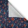 thumbnail image 3 of Ambesonne Turtle Kitchen Curtains, Starfish Shells Bubbles Art, 55"x39", Burnt Orange Dark Blue, 3 of 3
