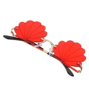 HEMOTON Fashionable Metal and PC Photo Booth Sunglasses for Party Decoration Red Color One Size Fits All