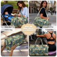 thumbnail image 5 of Garronmavis Large Quilted Duffle Bag for Women Tropical Toucan Floral Print Weekender Travel Carry On Overnight Gym Dance Tote Bag with Zipper Pockets, 5 of 7