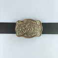 thumbnail image 6 of JEAN'S FRIEND Vintage Gold Plated Southwest Western Flower Carved Belt Buckle, 6 of 6