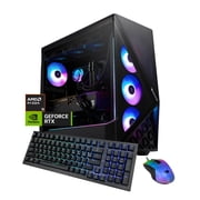 iBUYPOWER Slate Gaming PC Desktop Computer AMD Ryzen 9 7900X CPU, NVIDIA GeForce RTX 5080 16GB GPU, 32GB DDR5 RAM, 2TB NVMe SSD, Windows 11 Home, Gamer Keyboard and Mouse - SBA9N5801