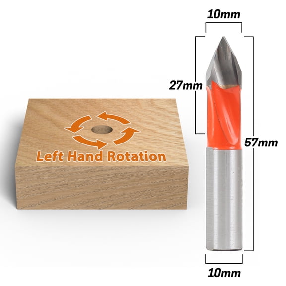 10mm Left Hand Through Hole Boring Bit - 10mm Shank - Yonico 42110L