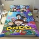 thumbnail image 1 of Dodo Conjunto de sábanas temático, trío de piezas, cómodo y amigable con la piel, diseño único, regalo de decoración para el hogar para familiares, amigos y fans, 90 cm * 190 cm, 1 of 6