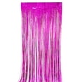thumbnail image 4 of Cortinas con flecos de papel de aluminio y oropel metálico de arcoíris, serpentinas para decoraciones de fiestas de cumpleaños, decoración de Halloween, cortina de papel de aluminio para despedidas, 4 of 6