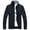 Dark Blue, variant on XMMSWDLA Mens Plus Top Solid Color Casual Stand Collar Knit Cardigan Sweater Jacket