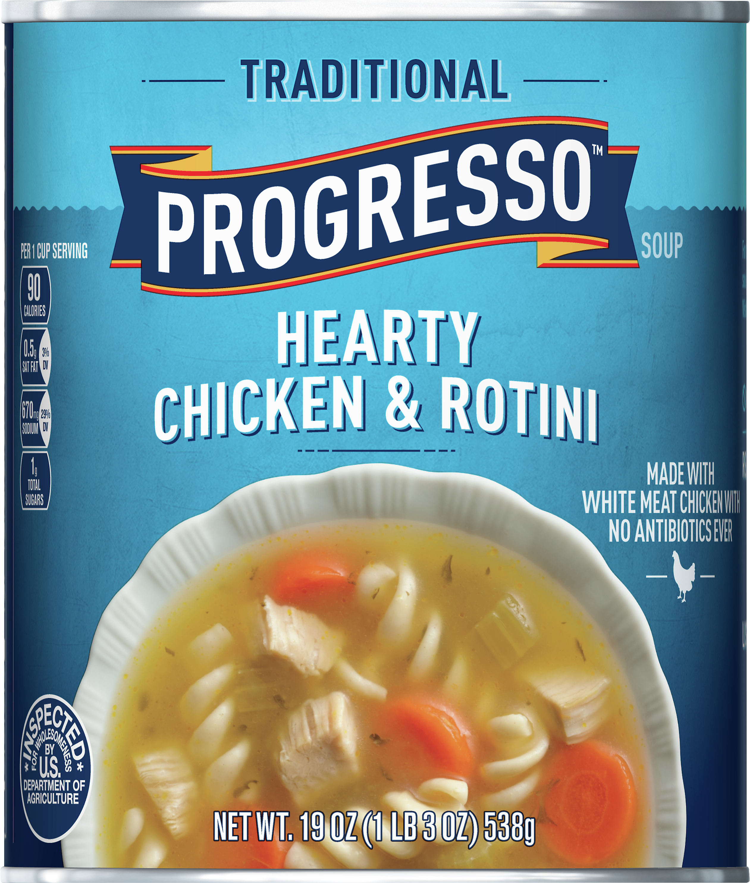 Progresso Traditional Hearty Chicken & Rotini Soup 19 oz