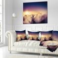 thumbnail image 2 of Designart Blue Sky over Clouds Panorama - Landscape Printed Throw Pillow - 16x16, 2 of 4