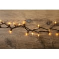 thumbnail image 5 of 612 Vermont 100 Clear LED Christmas String Lights on Brown Wire Cord, UL Approved For Indoor and Outdoor Use, 24.75’ Lighted Length, 25.4’ Total Length, 5 of 5