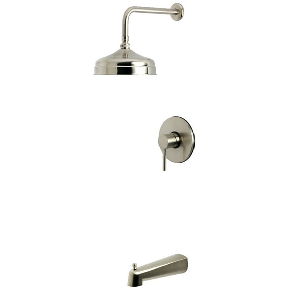 Kingston Brass KB6338DL Concord Single-Handle Pressure Balanced Tub and Shower Faucet, Brushed Nickel