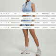 thumbnail image 3 of BODOAO Workout Sets for Women, 2 Piece Leopard Print High Neck Zip Front Sleeveless Crop Tank Top and High Waisted Biker Shorts, Stretchy Breathable Activewear Outfit Black L, 3 of 9