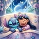 thumbnail image 1 of (ZSH239) Resina Diamante La Serie Dibujos Animados Disney Stitch Llena Diamantes 30*30CM, 1 of 9