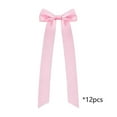 thumbnail image 2 of Gallickan Bow Ribbons, 12-Pack Satin Decorative Bows for Gift Wrapping, Cake Decoration, Wine Bottle, Party Craft Supplies and Embellishment, Pink, 2 of 6