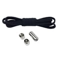 thumbnail image 1 of Elastic Shoelaces 2Pcs Shoestrings for Running Shoes Sneakers Adults Black, 1 of 8
